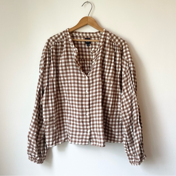 GAP Tops - Flannel Double-Button Top // GAP